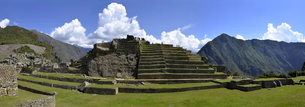 Panorama de Terraços em Macchu Picchu — Fotografia de Stock