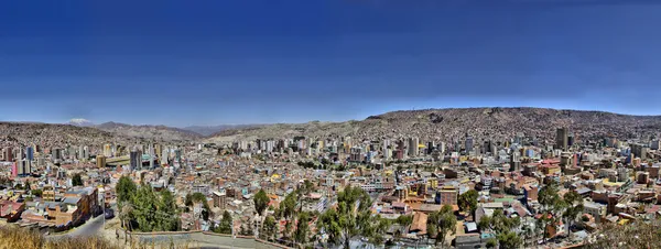 La Paz Bolivia from Killi Killi Viewpoint — Stock Photo, Image