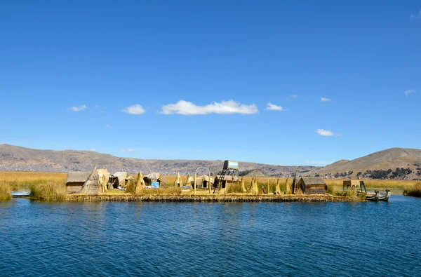 stock image Floating Uros Reed Islands on Lake Titicaca