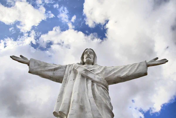 Статуя Иисуса Христа в Куско — стоковое фото
