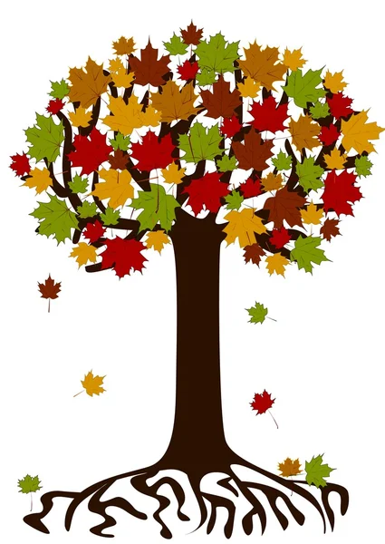 Herbstbaum lizenzfreie Stockvektoren