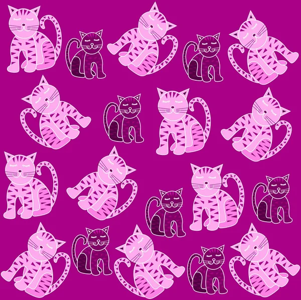 Modèle de chats — Image vectorielle