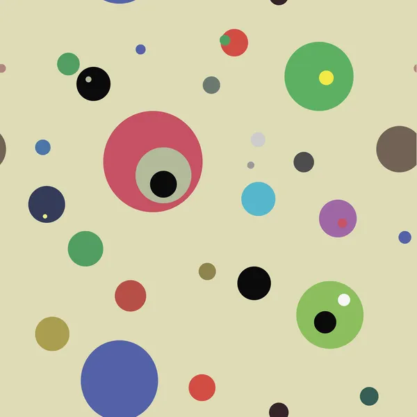 色のついた丸パターン — ストックベクタ