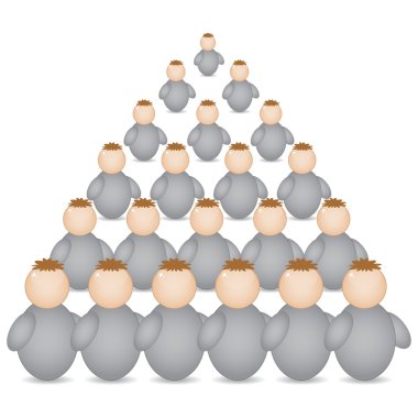 pyramid formation made of buddys clipart