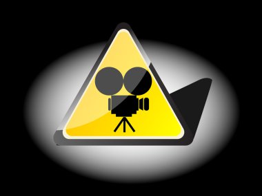 movie camera icon clipart