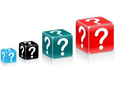 chart made of question box clipart