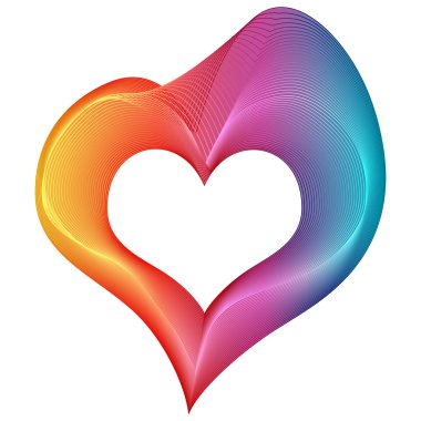 colorful heart clipart