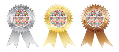 global medals clipart