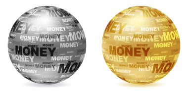 Golden and silver sale ball clipart