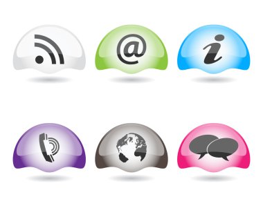 internet web buttons clipart