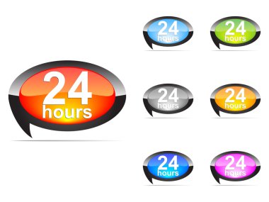 twenty four hours clipart