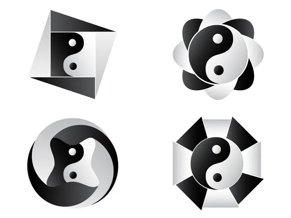 Yin y Yang — Archivo Imágenes Vectoriales