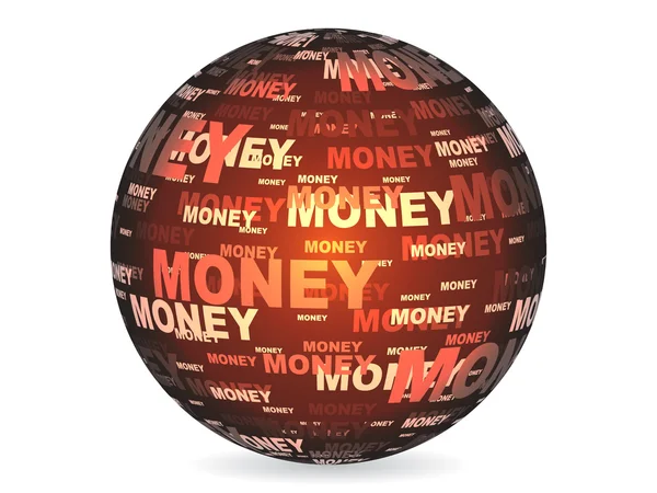 Pengar bollen — Stock vektor