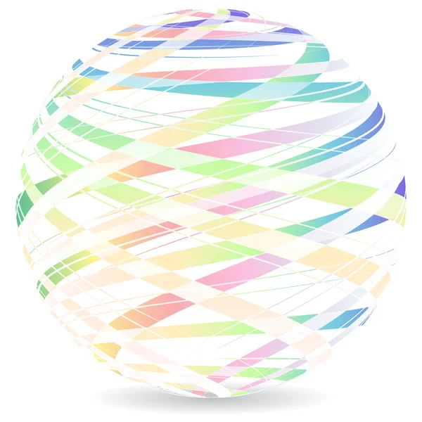 Abstract multicolor ball — Stock Vector