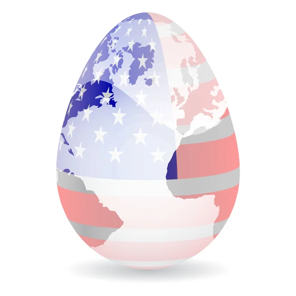 American egg — Stock Vector