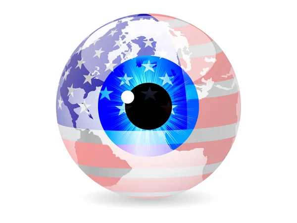 Olho americano —  Vetores de Stock