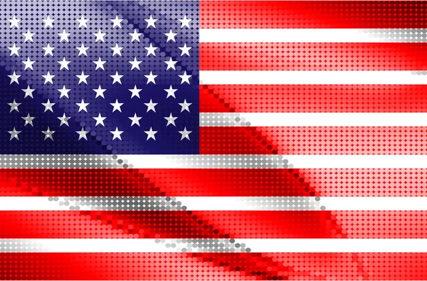 Bandiera americana — Vettoriale Stock