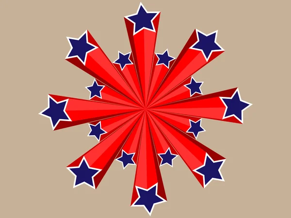 Étoiles américaines — Image vectorielle