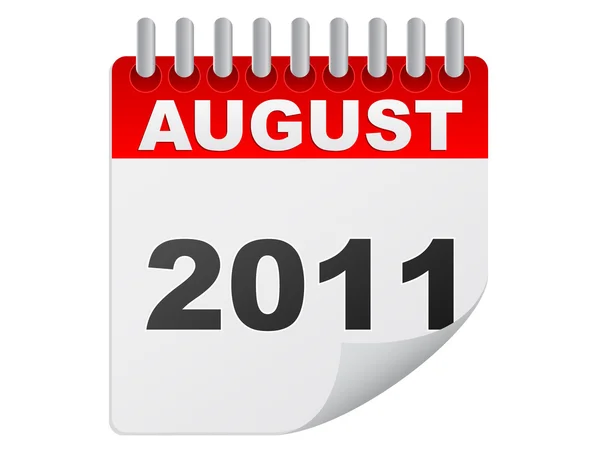 August 2011 — Stock Vector