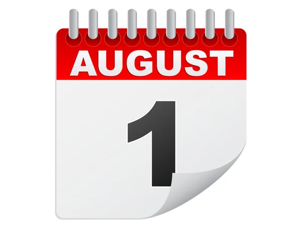 Agosto día — Vector de stock