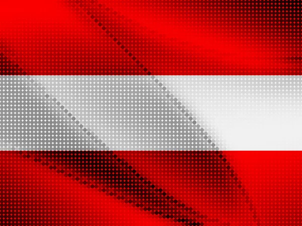 Österrikes flagga — Stock vektor