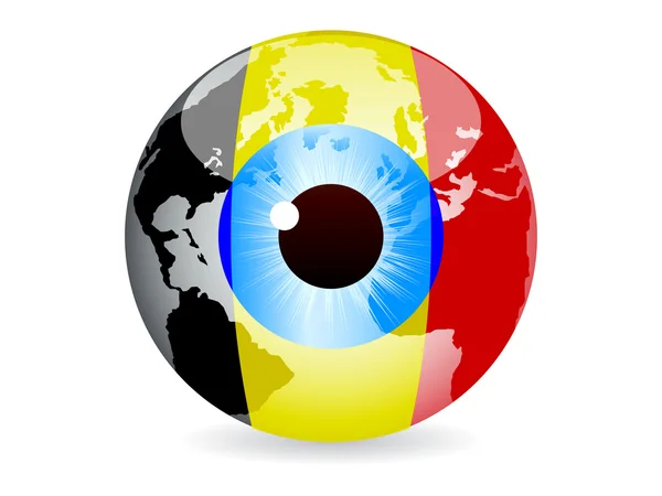 Глаз бельгия — стоковый вектор