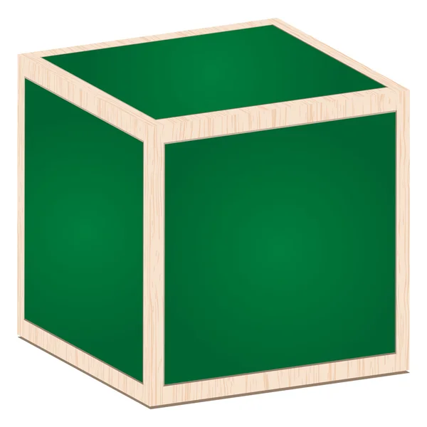 Caja hecha de pizarra — Vector de stock