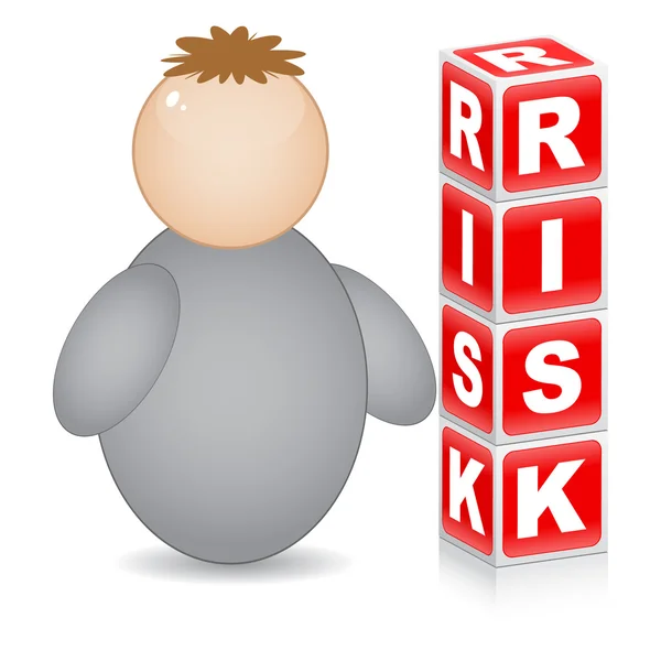 Kockázat fogalma — Stock Vector