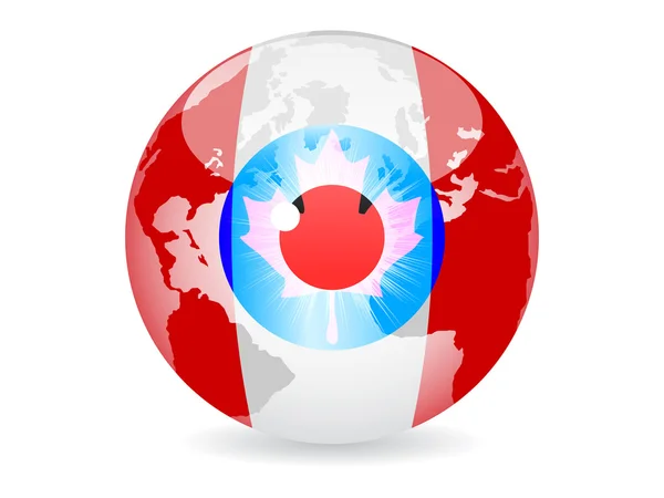 加拿大的眼睛 — 图库矢量图片