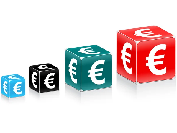 Évolution de l'euro — Image vectorielle