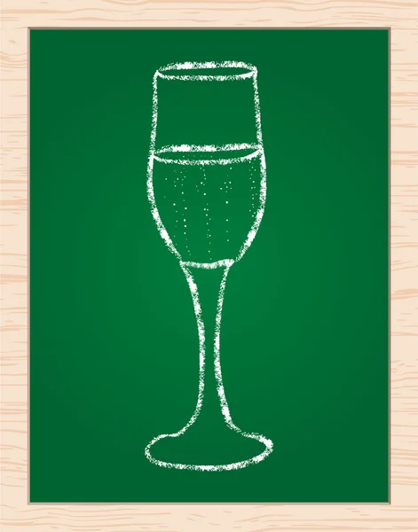 Glass of champagne — Stock Vector
