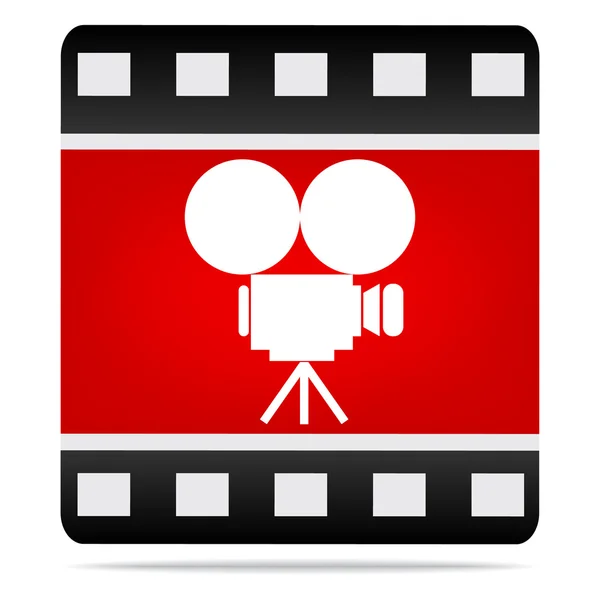 Filmkamera-Ikone — Stockvektor