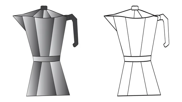 Итальянская кофемашина — стоковый вектор
