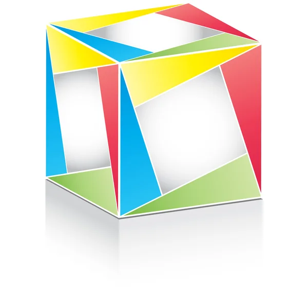 Diseño de caja colorida — Archivo Imágenes Vectoriales