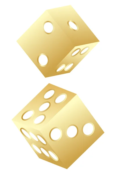 Arany kocka — Stock Vector