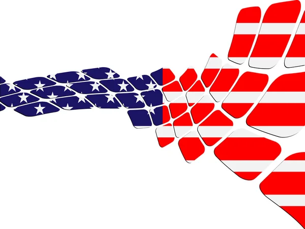 Американський прапор дизайн — стоковий вектор