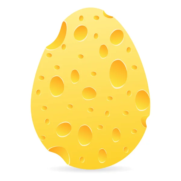 Huevo de queso — Vector de stock