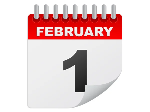 Giorno di febbraio — Vettoriale Stock