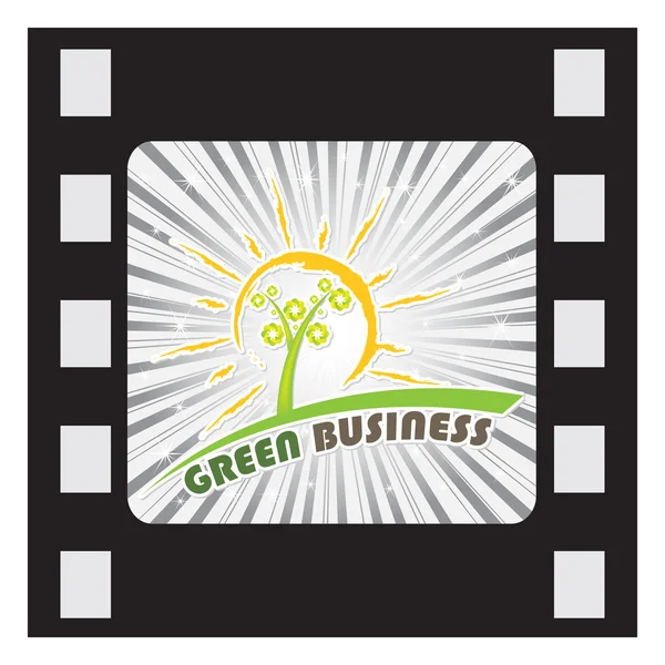 Diseño de negocio verde — Vector de stock