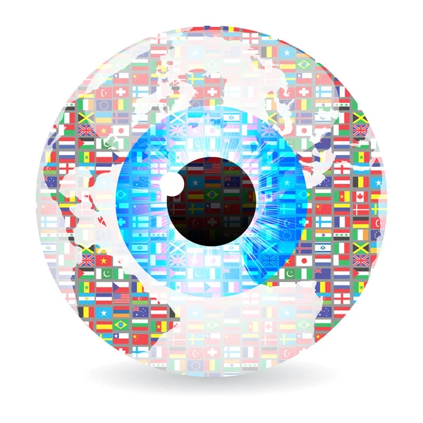 Мировой глаз — стоковый вектор