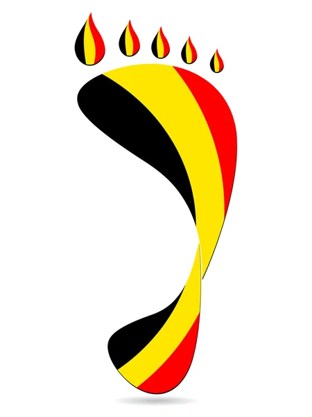 Слід Бельгії — стоковий вектор