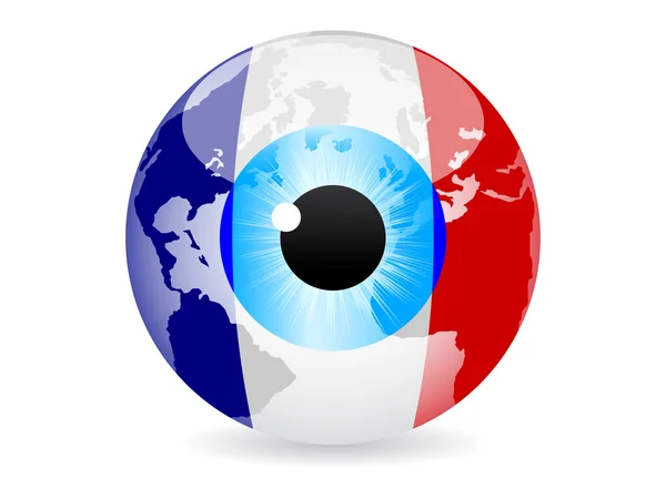 Eye of france — Stock Vector