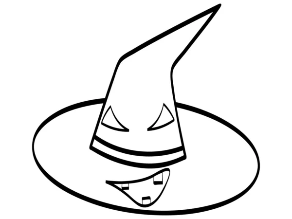 Chapeau d'Halloween — Image vectorielle