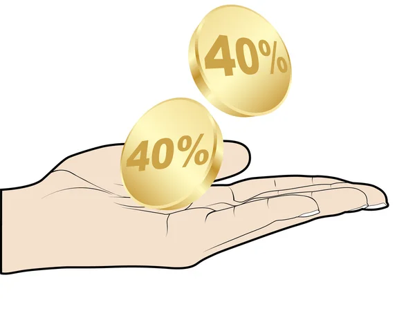 40%折扣 — 图库矢量图片