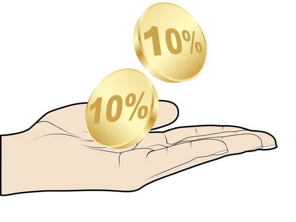Ten percent discount — Stock Vector