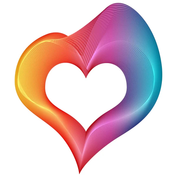 Colorful heart — Stock Vector