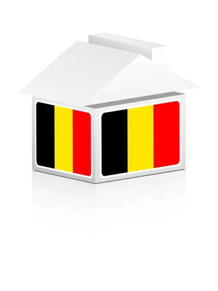 Belgium house — Stock Vector