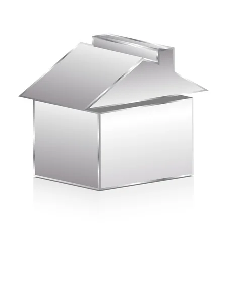 Stříbrný dům — Stockový vektor