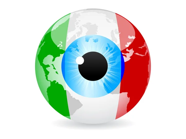 Oog van Italië — Stockvector