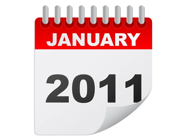Январь 2011 — стоковый вектор